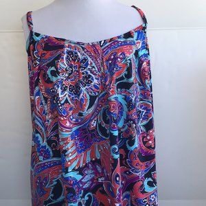 Womens Swimsuit Top Penbrooke Paisley Sz 22W  New